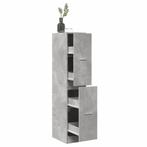 vidaXL Apothekerskast 30x41x144,5 cm bewerkt hout betongrijs, Verzenden, Nieuw