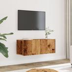 vidaXL Tv-meubels 2 st wandgemonteerd 80x30x30 cm oud, Huis en Inrichting, Verzenden, Nieuw, Overige houtsoorten