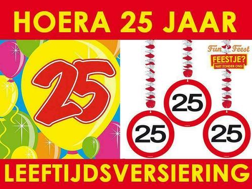 Feestartikelen 25 jaar - Mega aanbod 25 jaar versiering, Hobby en Vrije tijd, Feestartikelen, Verjaardag, Versiering, Nieuw, Ophalen of Verzenden