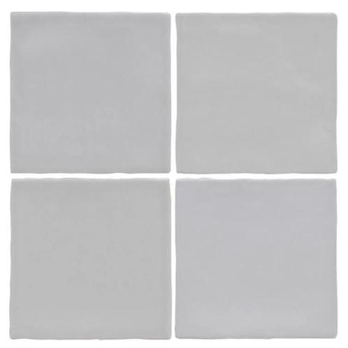 Wandtegel Handvorm Terre Class Grey Glossy Grijs Glans 15x15, Doe-het-zelf en Verbouw, Tegels, Minder dan 20 cm, Minder dan 20 cm