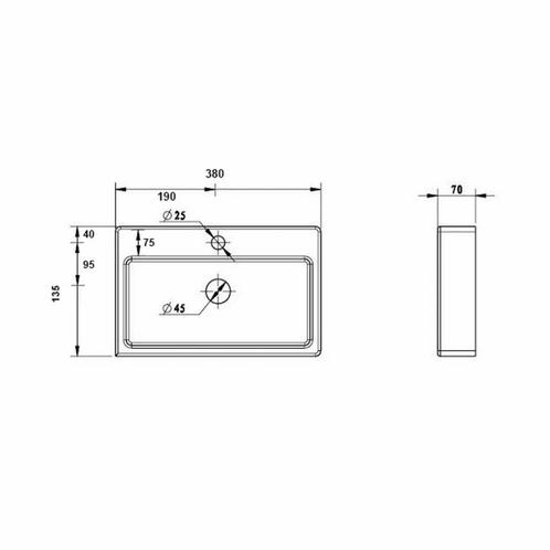 Fonteinset Best Design Skyline One Pack 38x24x7cm, Doe-het-zelf en Verbouw, Sanitair, Ophalen of Verzenden