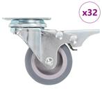vidaXL 32 st Zwenkwielen 50 mm, Verzenden