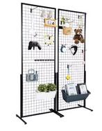 Dubbelzijdige Gridwall Panelen – Displayrek met Haken 2 Stuk, Huis en Inrichting, Verzenden, Nieuw