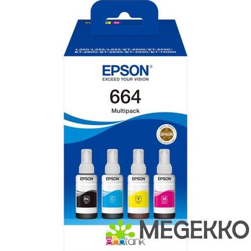 Epson EcoTank 4-colour multipack T 664 T 6646, Computers en Software, Printerbenodigdheden, Nieuw, Verzenden