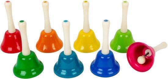 Small Foot - Gekleurde Handbellen, Set van 8, Kinderen en Baby's, Speelgoed | Educatief en Creatief, Nieuw, Verzenden