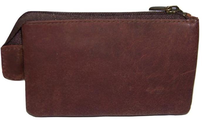 Hunterleren  Dubbelesleuteletui  met vier sleutelringen, Sieraden, Tassen en Uiterlijk, Portemonnees, Nieuw, Verzenden