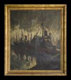 Jules ROTSAERT (1910-1968) - Les bateaux au port