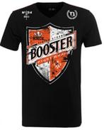 Booster V Neck Shield Vechtsport T Shirt Zwart, Nieuw, Maat 46 (S) of kleiner, Booster, Ophalen of Verzenden