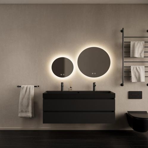 Badkamermeubelset Gliss Design Milan Met Lako Mat Zwarte, Doe-het-zelf en Verbouw, Sanitair, Bad, Nieuw, Ophalen of Verzenden