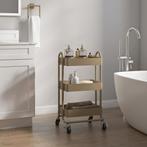 [en.casa] Keukentrolley Pyhäntä met 3 manden 78,5x46x35 cm c, Huis en Inrichting, Keuken | Keukenbenodigdheden, Verzenden, Nieuw