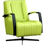 Leren draaifauteuil Galaxy - Toledo Lime (felgroen) -, Huis en Inrichting, Fauteuils, Nieuw, Ophalen of Verzenden, 50 tot 75 cm