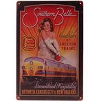 Metalen plaatje - Southern Belle Trains NIEUW, Ophalen of Verzenden, Nieuw