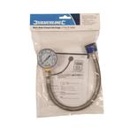 Silverline Waterdrukmeter met roestvrijstalen slang - 0-1..., Doe-het-zelf en Verbouw, Gereedschap | Handgereedschap, Ophalen of Verzenden