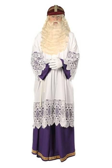 Witte Albe met Paarse Onderrok, Diversen, Sinterklaas, Nieuw, Ophalen of Verzenden