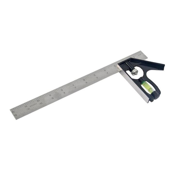 Benson Combinatie winkelhaak - 45 en 90 graden - 300 mm -..., Doe-het-zelf en Verbouw, Gereedschap | Handgereedschap, Nieuw, Ophalen of Verzenden