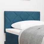 vidaXL LED Hoofdbord diamanten blokken ontwerp donkerblauw, Verzenden, Nieuw, Blauw, Stof
