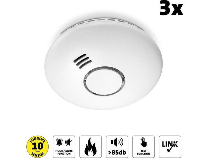 Alecto SA-43 - Koppelbare Rook- en Hittemelder - 10 jaar, Huis en Inrichting, Woonaccessoires | Overige, Nieuw, Verzenden