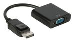 DisplayPort 1.1 naar VGA adapter / zwart - 0,20, Audio, Tv en Foto, Overige Audio, Tv en Foto, Nieuw, Ophalen of Verzenden