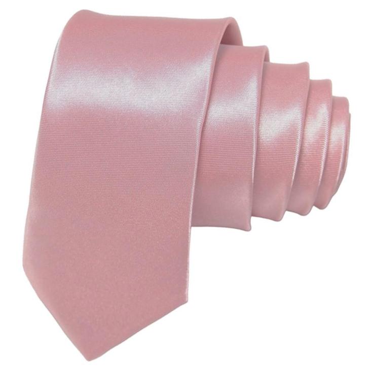 Fako Fashion - Skinny Stropdas - Effen - 145cm - Oud Roze, Kleding | Heren, Stropdassen, Verzenden