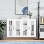 vidaXL Hangkasten 2 st bewerkt hout wit, Verzenden, Nieuw, Overige houtsoorten