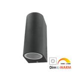Wandlamp LED 2x7Watt ZWART 230Volt IP44 dimbaar, Tuin en Terras, Buitenverlichting, Ophalen of Verzenden, Nieuw