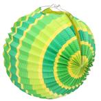 Lampion met limegroene en gele kleur - Lampionnen, Ophalen of Verzenden, Nieuw