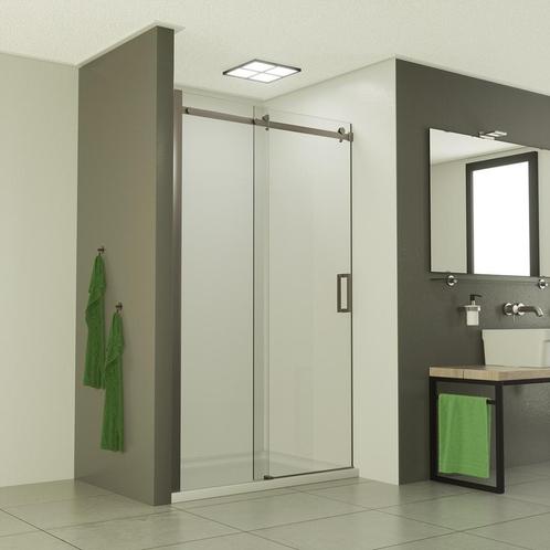 Nisdeur BWS Subliem 8mm Schuifdeur 90-100cm RVS, Doe-het-zelf en Verbouw, Sanitair, Douche, Nieuw, Chroom, Ophalen of Verzenden