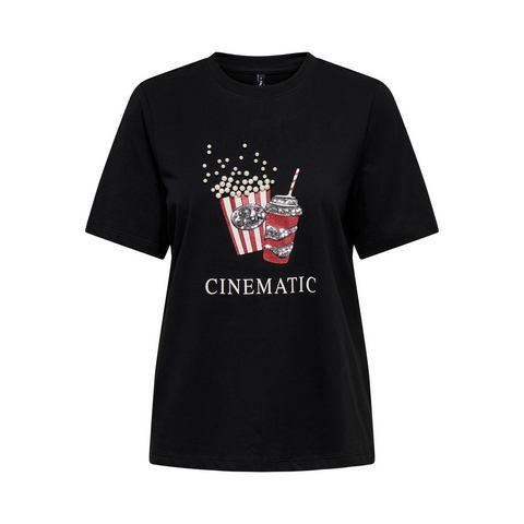 Only Shirt met korte mouwen ONLBURST LIFE S/S POPCORN, Kleding | Dames, T-shirts, Nieuw, Verzenden