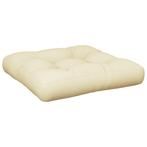Creme Palletkussen 50x50 cm - Tweedekansje - Bankkussen O..., Huis en Inrichting, Ophalen of Verzenden, Nieuw, Beige, Vierkant