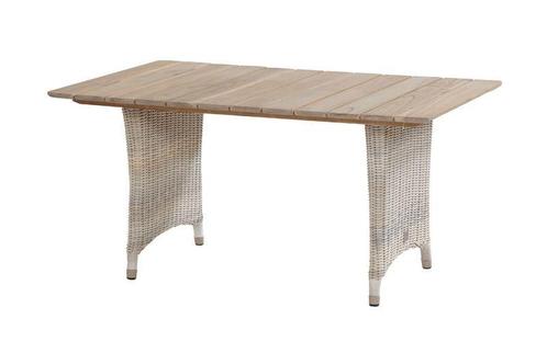 4 Seasons Outdoor Valentine dining tafel provance met teak, Tuin en Terras, Tuinsets en Loungesets, Ophalen of Verzenden