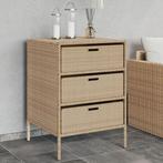 vidaXL Tuinkast 55x59x80 cm poly rattan beige, Tuin en Terras, Verzenden, Nieuw