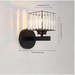 Kristallen Wandlamp –Moderne Luxe LED Verlichting Slaapkamen, Verzenden, Nieuw