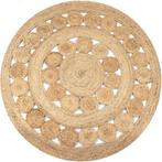 Gevlochten Jute Tapijt 150cm - Tweedekansje - Duurzaam &..., Huis en Inrichting, Stoffering | Tapijten en Kleden, Beige, 150 tot 200 cm
