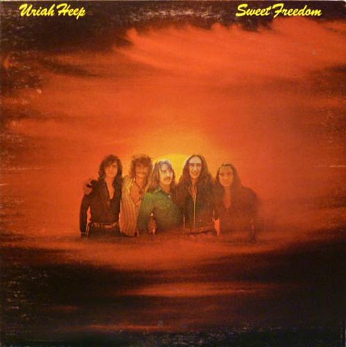 LP gebruikt - Uriah Heep - Sweet Freedom, Cd's en Dvd's, Vinyl | Rock, Zo goed als nieuw, Verzenden