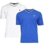 Donnay Donnay Heren - 2-Pack - T-Shirt Jason - Wit &, Kleding | Heren, T-shirts, Verzenden, Nieuw