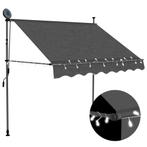 vidaXL Luifel handmatig uitschuifbaar met LED 150 cm, Verzenden, Nieuw