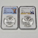 Mexico. 1 Onza 1990 Libertad, 2 x 1 Oz (.999)