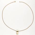 Ketting met hanger - 18 karaat Geel goud - 0.12ct. tw.