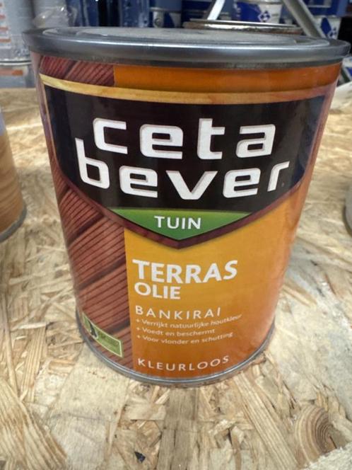 Ceta Bever Terras Olie Bankirai - Kleurloos - 0,75 liter, Doe-het-zelf en Verbouw, Verf, Beits en Lak, Verf, Overige kleuren, Nieuw