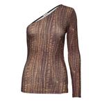 Baum und Pferdgarten • one shoulder top • XS, Kleding | Dames, Tops, Bruin, Verzenden, Maat 34 (XS) of kleiner, Nieuw