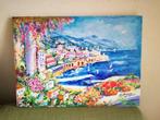 Alfredo Grimaldi (1950) - Colori di Amalfi (costiera
