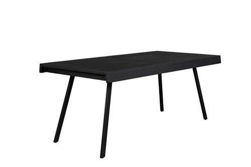 Eettafel Tessa 200x90 cm Zwart Teak House of Rebels, Huis en Inrichting, Tafels | Eettafels, Nieuw, Verzenden