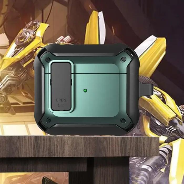 Shockproof Hoesje voor AirPods 3 - Met Slot en Karabijnhaak, Telecommunicatie, Mobiele telefoons | Hoesjes en Frontjes | Overige merken