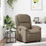 vidaXL Massagestoel verstelbaar kunstleer cappuccinokleurig, Huis en Inrichting, Fauteuils, Verzenden, Nieuw