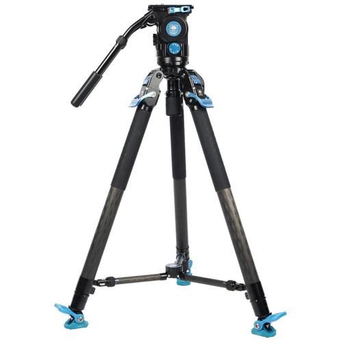 Sirui Video Tripod SVT75 Pro + SVH15 Fluid Head, Audio, Tv en Foto, Fotografie | Statieven en Balhoofden, Driepoot, Nieuw, 150 tot 175 cm