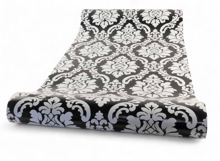 10.Vinyl behang 08521-40 Erismann, Huis en Inrichting, Stoffering | Behang, minder dan 10 m², Zwart, Ophalen of Verzenden