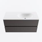 MONDIAZ VICA 100cm badmeubel onderkast Dark Grey 2 lades., Ophalen of Verzenden, Nieuw, Bad