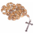 Fako Bijoux - Rozenkrans Ketting - Sandelhout Ovaal - 6.5mm, Verzenden, Nieuw