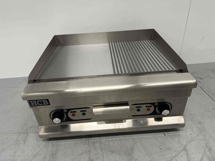 RVS Grillplaat Bakplaat 1/2 Geribbelde bakplaat 60 cm 400V, Zakelijke goederen, Horeca | Keukenapparatuur, Nieuw in verpakking