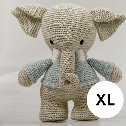 Amigurumi pakket Ray olifant Basis XL, Hobby en Vrije tijd, Breien en Haken, Breien of Haken, Nieuw, Wol of Garen, Ophalen of Verzenden